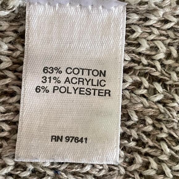 PureJill Cotton Blend Mock Neck Sweater Tunic MED Marled Knit Fall Casual Work - Picture 8 of 9